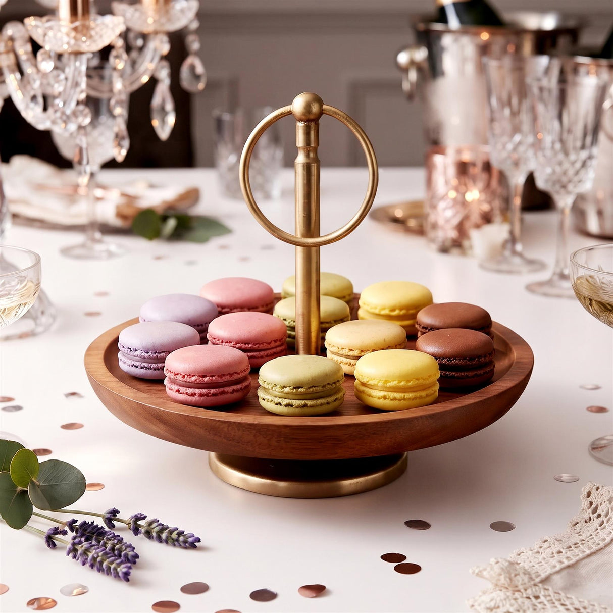 Acacia Wooden Display Stand, 18cm