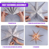 LED Hanging Paper Star 60 cm