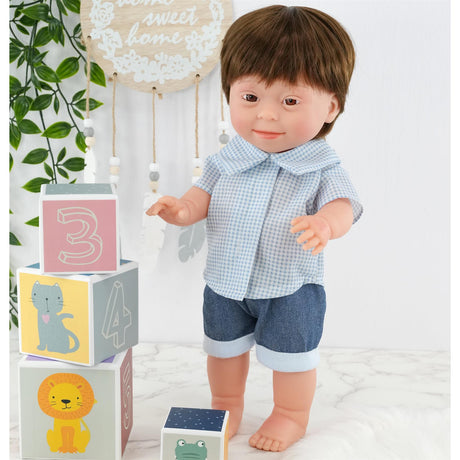 BiBi Doll Down Syndrome Boy - Brown Hair (36 cm / 14") by BiBi Doll - UKBuyZone
