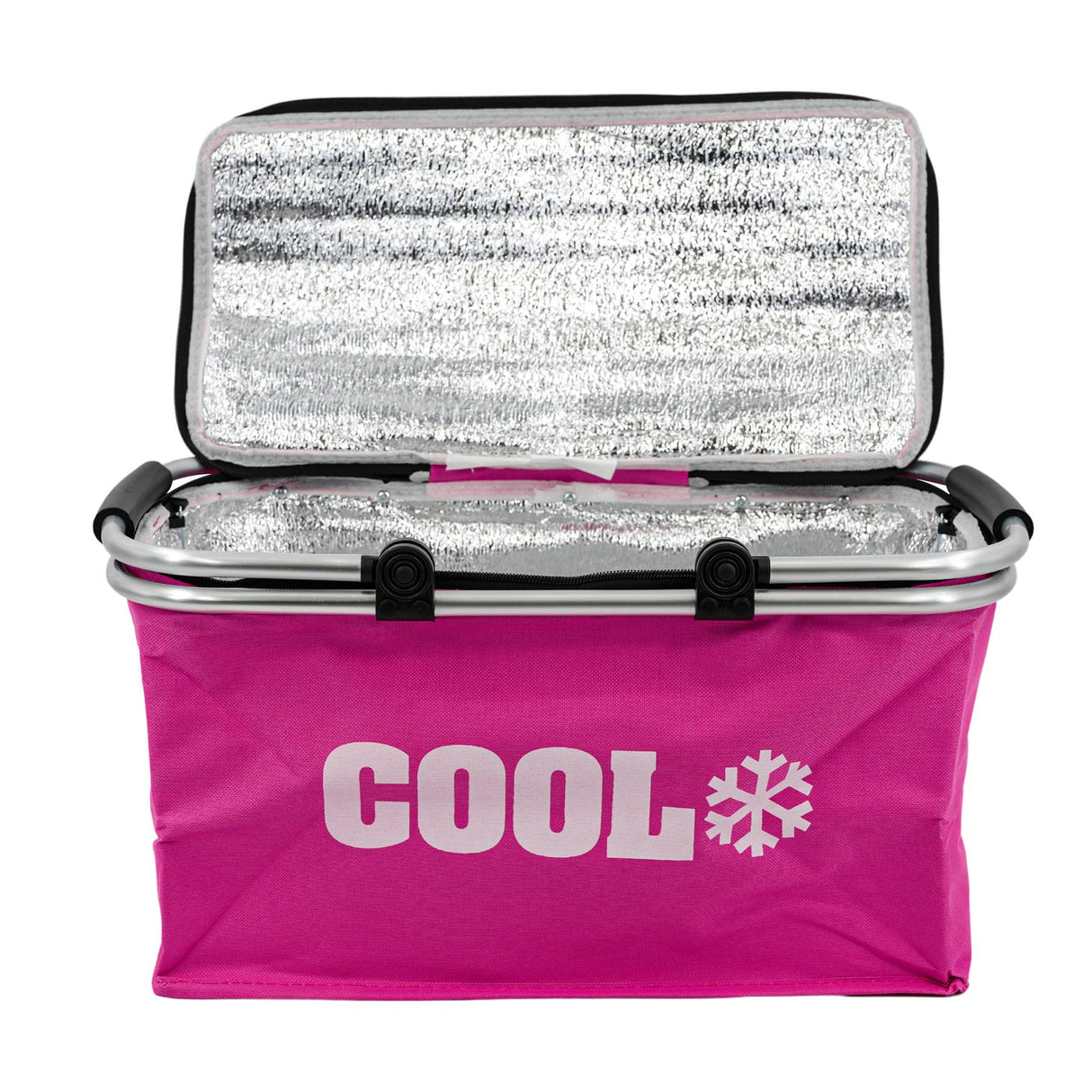 Pink Cooler Basket Bag by Geezy - UKBuyZone
