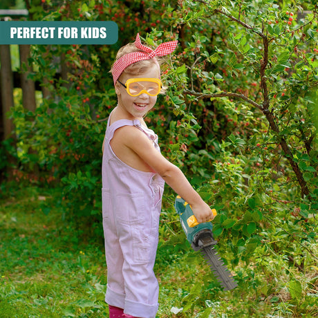 Kids Garden Hedge Trimmer Toy with Safety Goggles by The Magic Toy Shop - UKBuyZone
