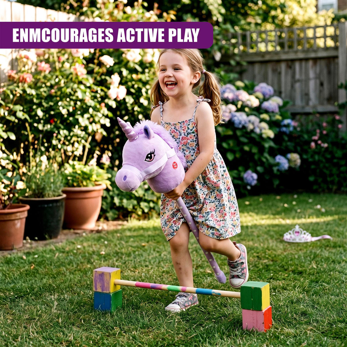 Unicorn Hobby Horse - Lilac