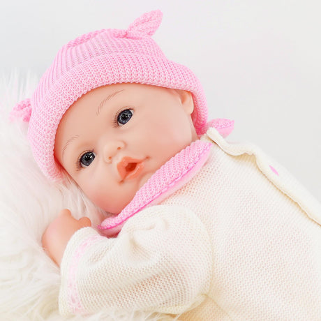 Reborn Baby Girl Doll with Open Eyes by BiBi Doll - UKBuyZone