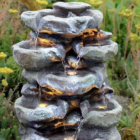 Solar Rock Fountain by GEEZY - UKBuyZone