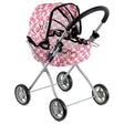 BiBi Doll Classic Dolls Pram Pink