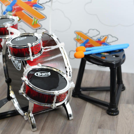 Childs Drum Playset Kit With Stool by The Magic Toy Shop - UKBuyZone