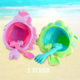 Collapsible Beach Bucket & Spade Sets