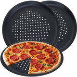 "Pizza tray set: Includes a standard and two perforated trays, perfect for crispy pizza." - UKBuyZone