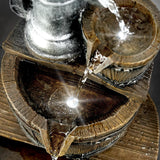 Pump Barrel Water Feature Outdoor With LED by GEEZY - UKBuyZone