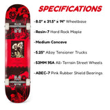 GEEZY Impala Blossom 8" Complete Skateboard