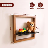 "Wooden floating shelf with dimensions" - UKBuyZone