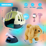 Electronic Plush Dog Carrier Set by The Magic Toy Shop - UKBuyZone
