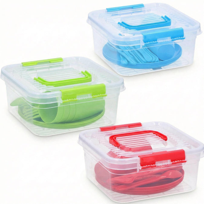 21 Piece Picnic Cutlery Set - UKBuyZone
