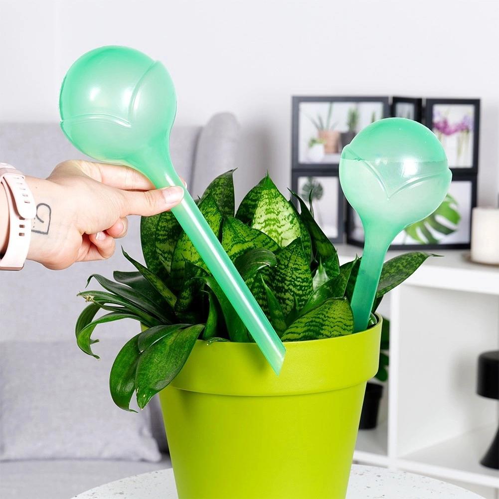 GEEZY Automatic Plant Watering Green Globes Pack of 2