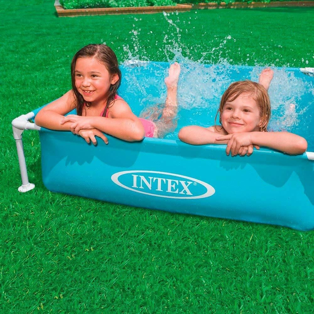 Intex Mini Frame Compact Pool - Blue - Above Ground 122 X 122 Cm by Intex - UKBuyZone
