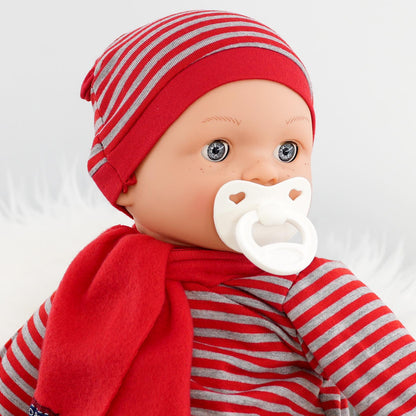 Sleeping Boy Dolls with Freckles, Sounds and Dummy by BiBi Doll - UKBuyZone