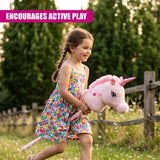 Unicorn Hobby Horse - Pink