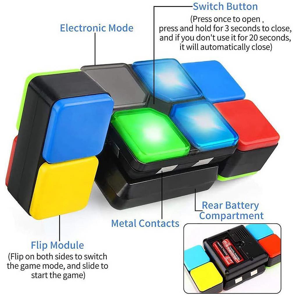 The Magic Toy Shop Magic Cube Electronic Handheld Puzzle Game