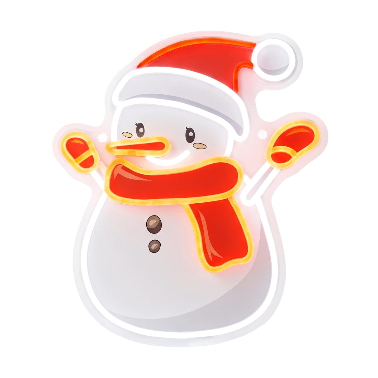 Snowman Neon Sign