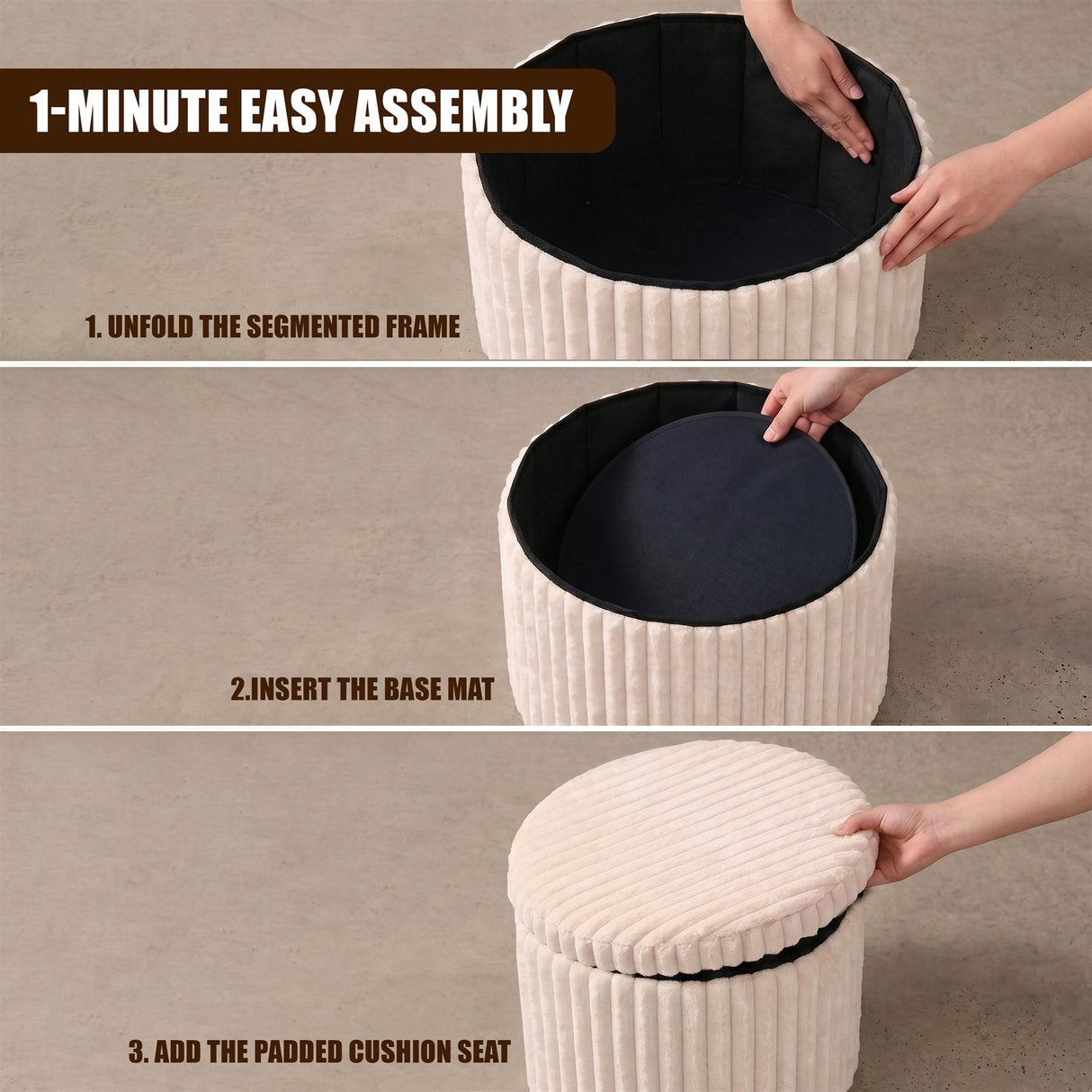 Round Ottoman Stool