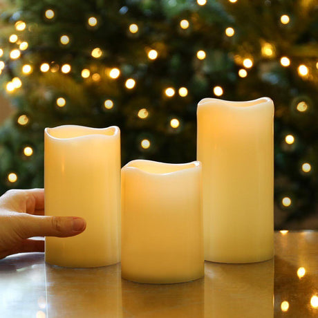 3 Pcs Outdoor LED Candle Light by Geezy - UKBuyZone