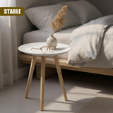 Round White Side Table