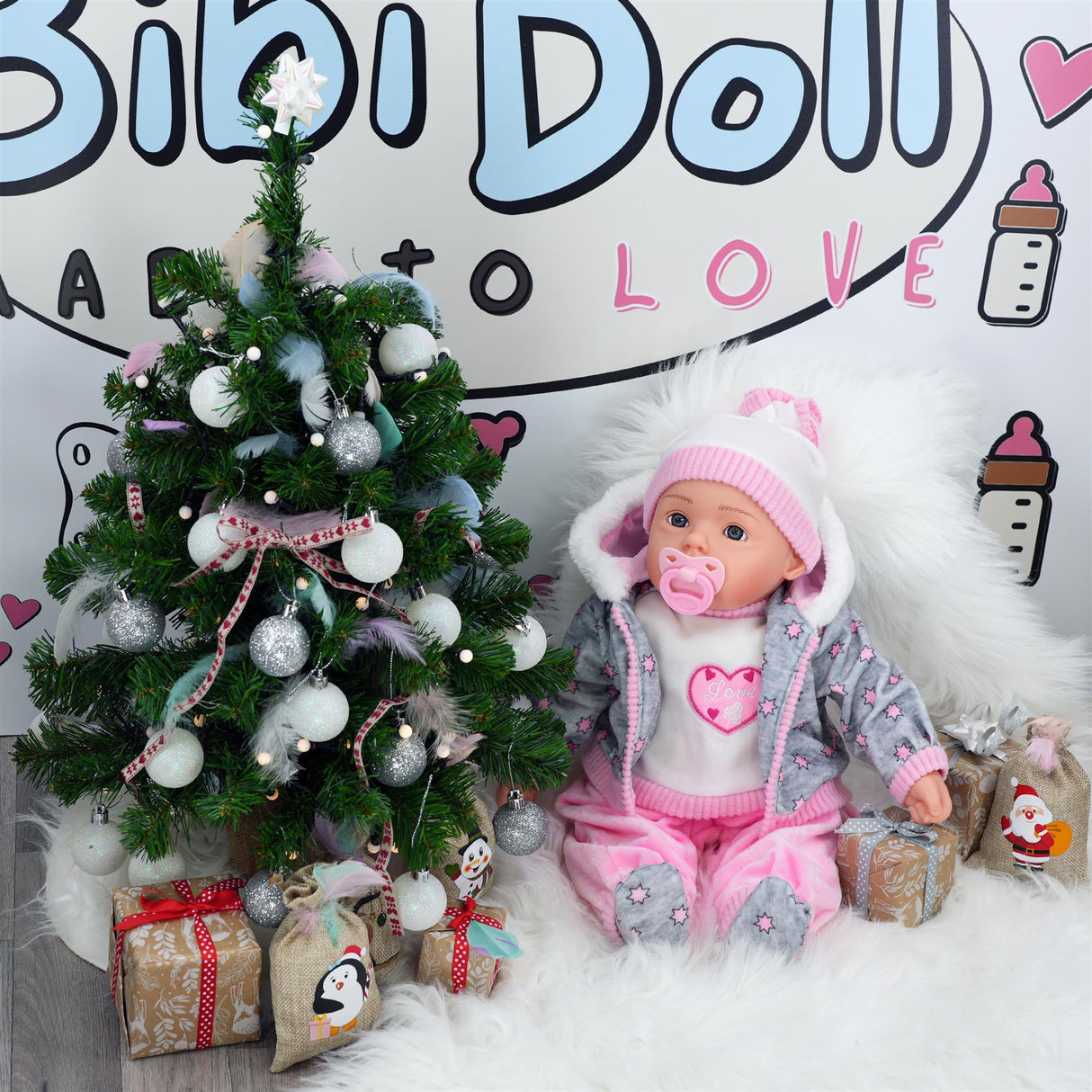 BiBi Baby Doll "Dots" (The Nap Master) (50 cm / 20") by The Magic Toy Shop - UKBuyZone