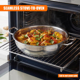 Shallow Casserole Pot with Lid - 4.5 L
