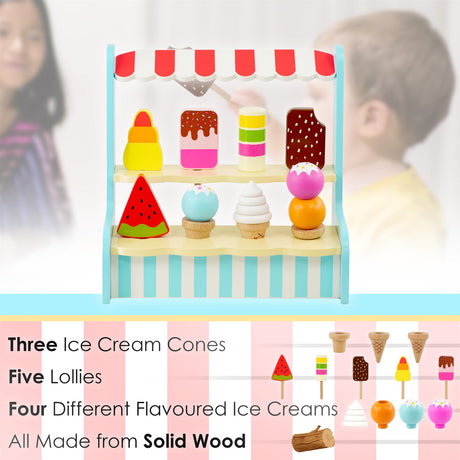 Ice Cream Shop Stand Playset by The Magic Toy Shop - UKBuyZone