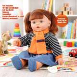 BiBi Sleeping Ginger Girl Doll (45 cm / 18")