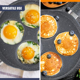 4 Mould Non-Stick Pancake Pan by GEEZY - UKBuyZone