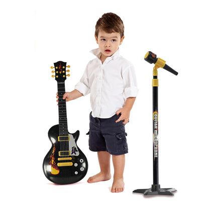 Kids Electric Play Guitar & Microphone Set by The Magic Toy Shop - UKBuyZone