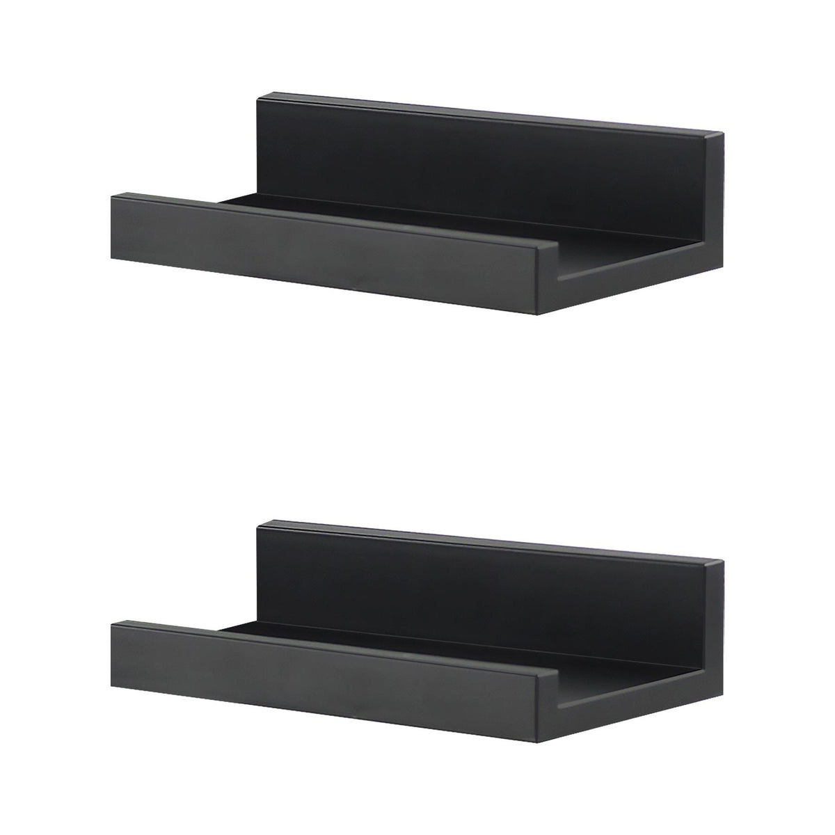 Black Wall Hanging Shelf 30 cm Pack 2