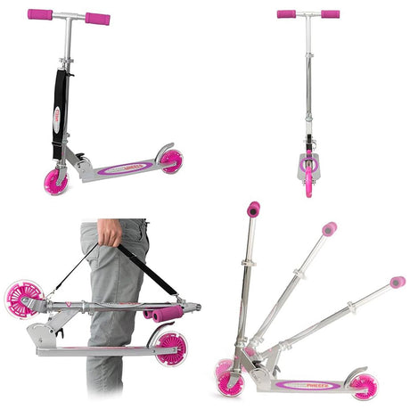 Foldable Kids Scooter Pink by The Magic Toy Shop - UKBuyZone