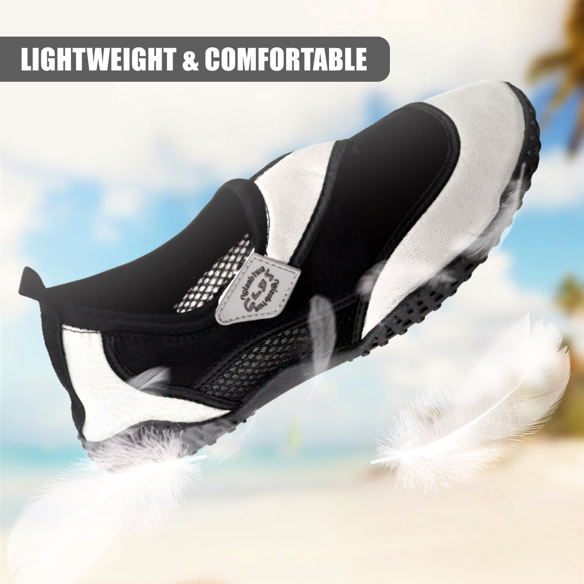 Grey Neoprene Aqua Shoes