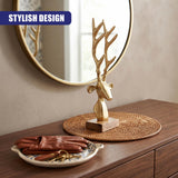 Golden Deer Head Ornament