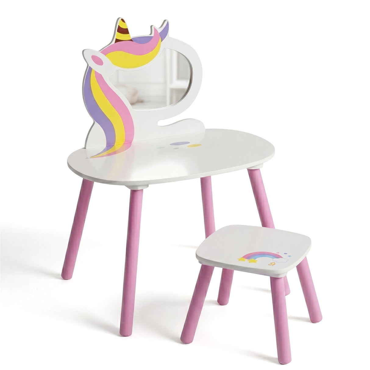 Princess Vanity Table with Stool
