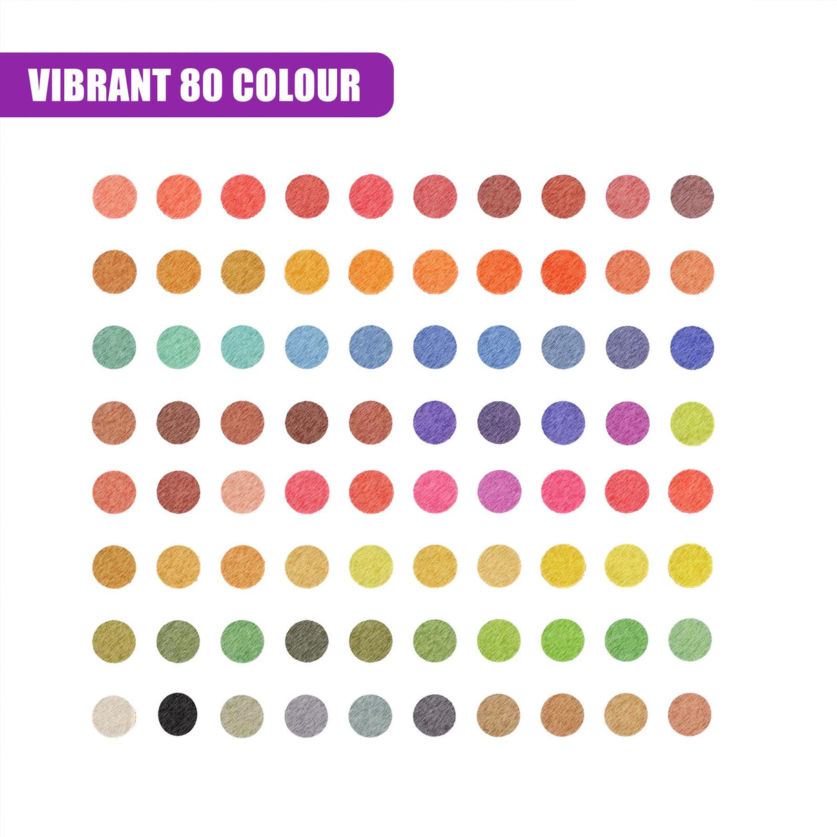 80 Colouring Pencils Set