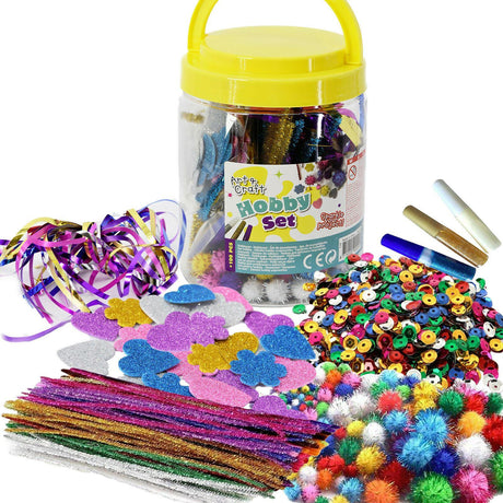 Kids Art & Craft Jar Art Set by The Magic Toy Shop - UKBuyZone