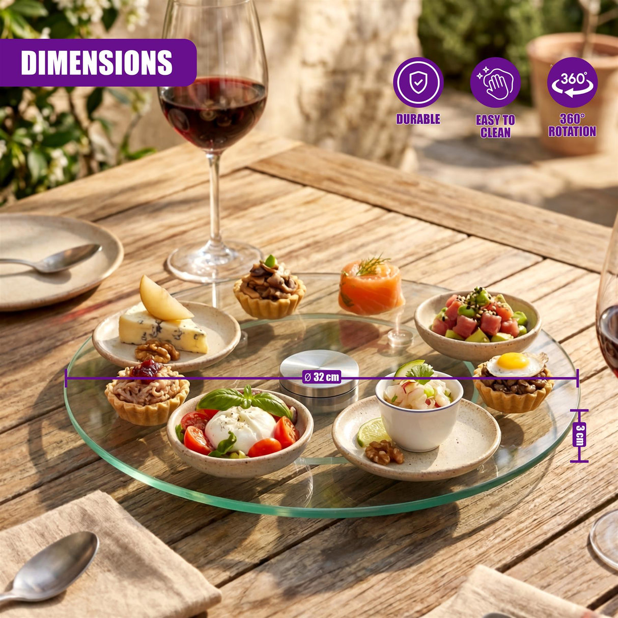 Lazy Susan Turntable, 32 cm