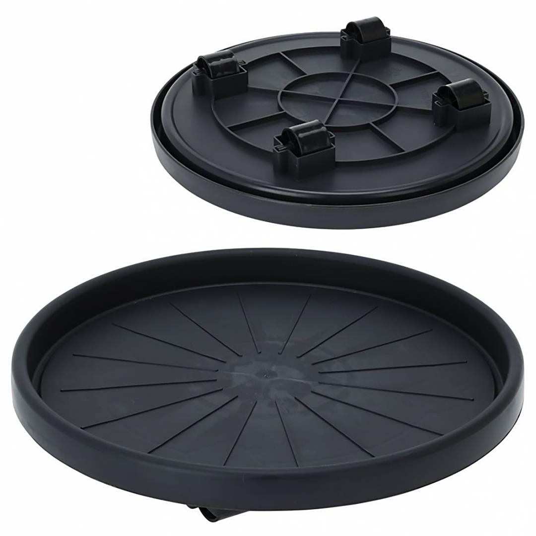 Round Plant Caddy with Wheels