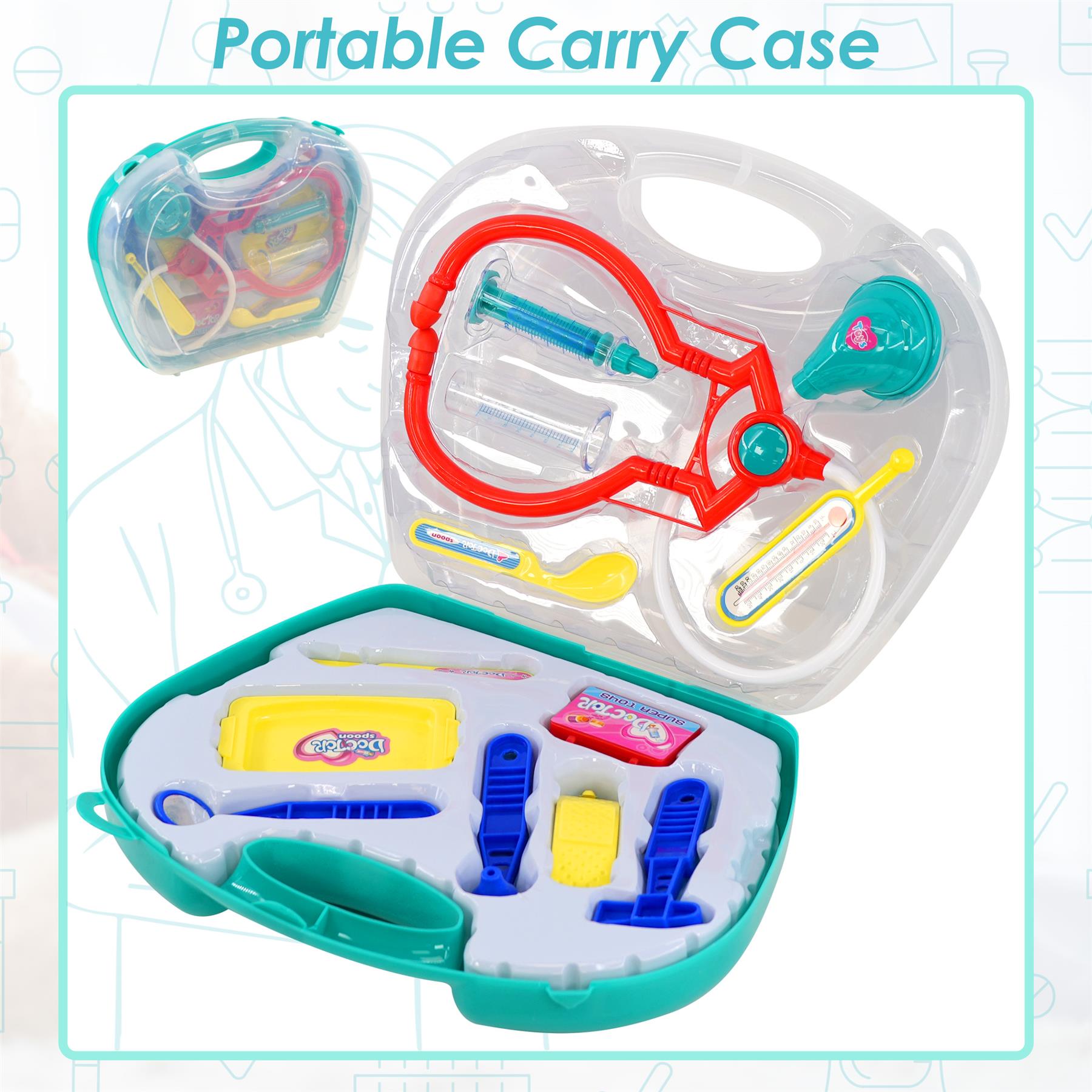 Kids Doctors Set with Carry Case by The Magic Toy Shop - UKBuyZone
