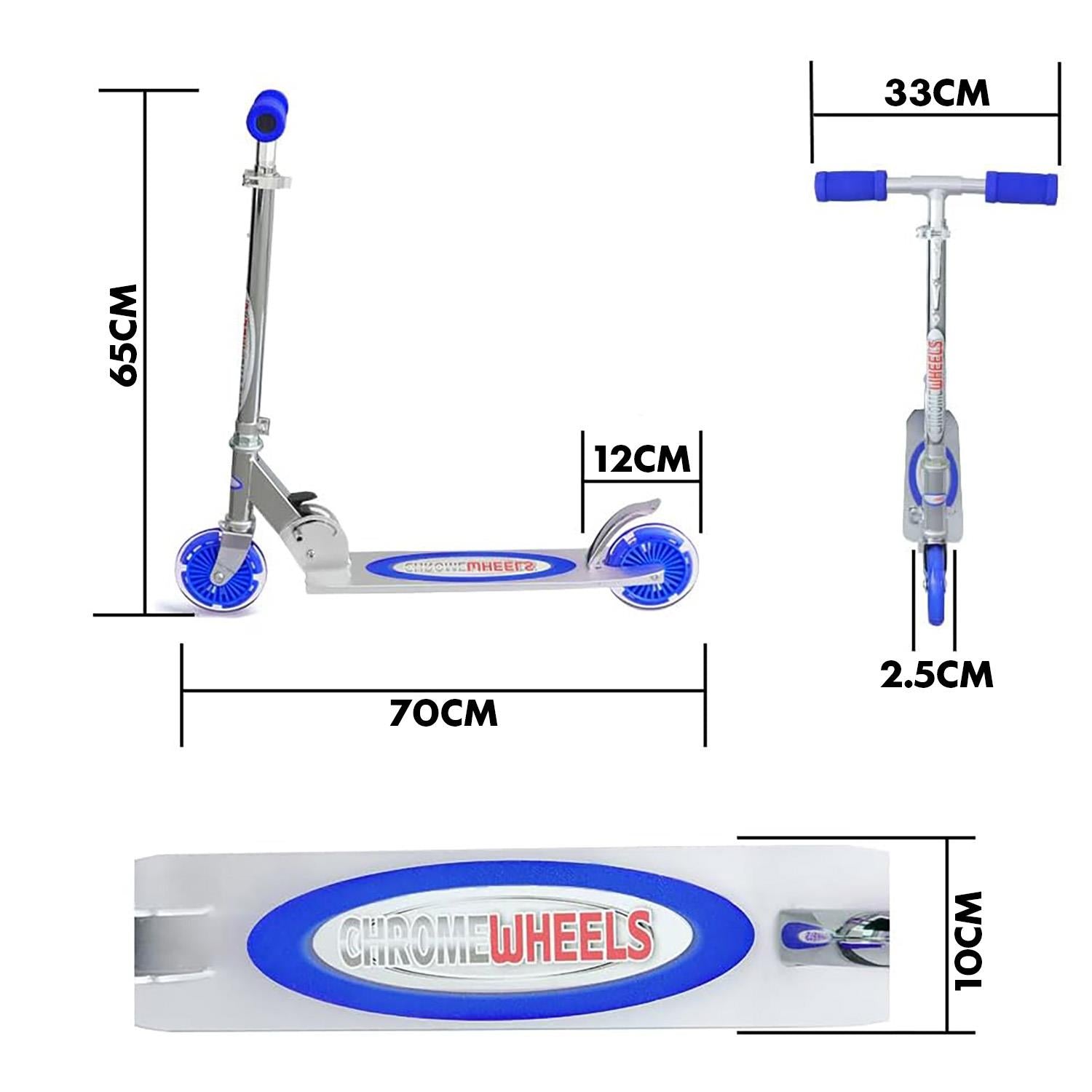 Foldable Kids Scooter Blue by The Magic Toy Shop - UKBuyZone
