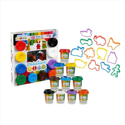 22 Pieces Play Dough Set & Accessories by The Magic Toy Shop - UKBuyZone