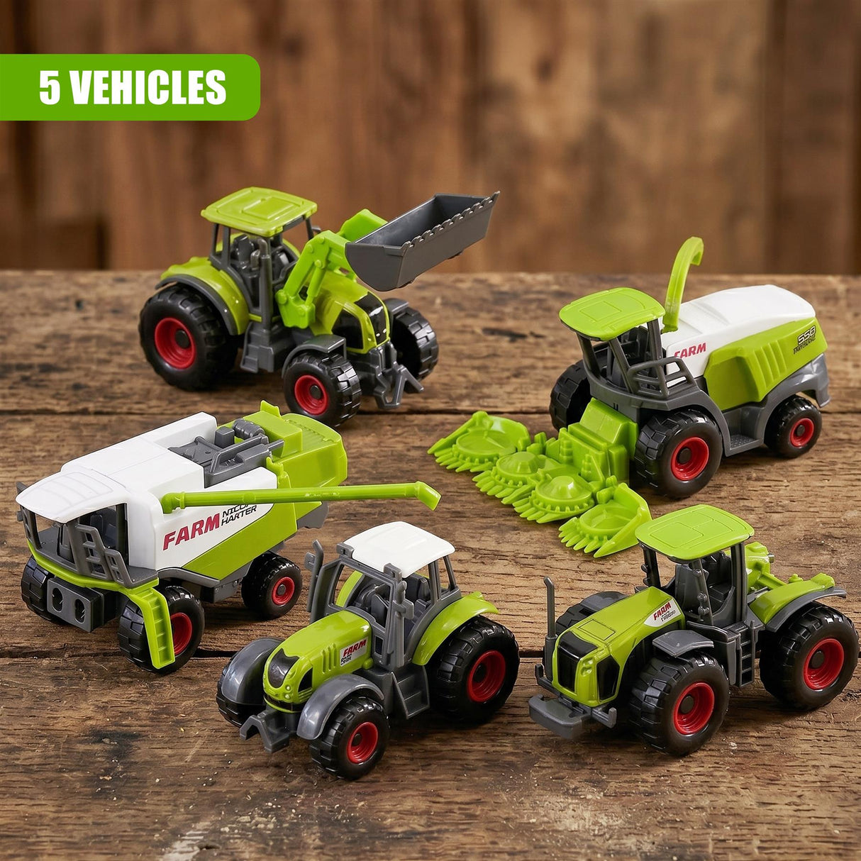 23 Piece Die Cast Farm Tractor & Animals Play Set