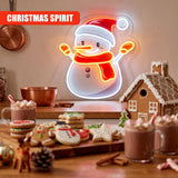 Snowman Neon Sign