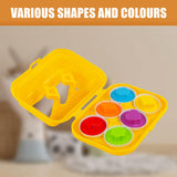 Colorful toy eggs for sorting by shape and color, ideal for educational play, from the Magic Toy Shop, ukbuyzone.