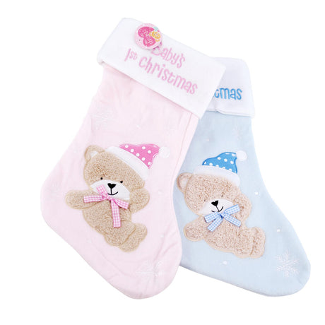 Set of 2 Baby's 1st Christmas Stockings by The Magic Toy Shop - UKBuyZone