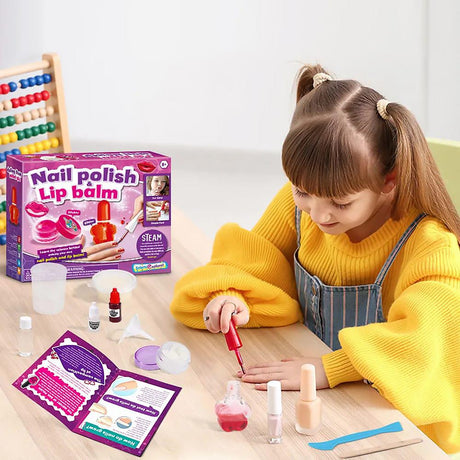 The Magic Toy Shop Nail Polish and Lip Balm Making Kit for Girls