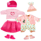 BiBi Outfits - Set of Two Doll (Pink Skirt & Pink Bunny) (45 cm / 18") by BiBi Doll - UKBuyZone